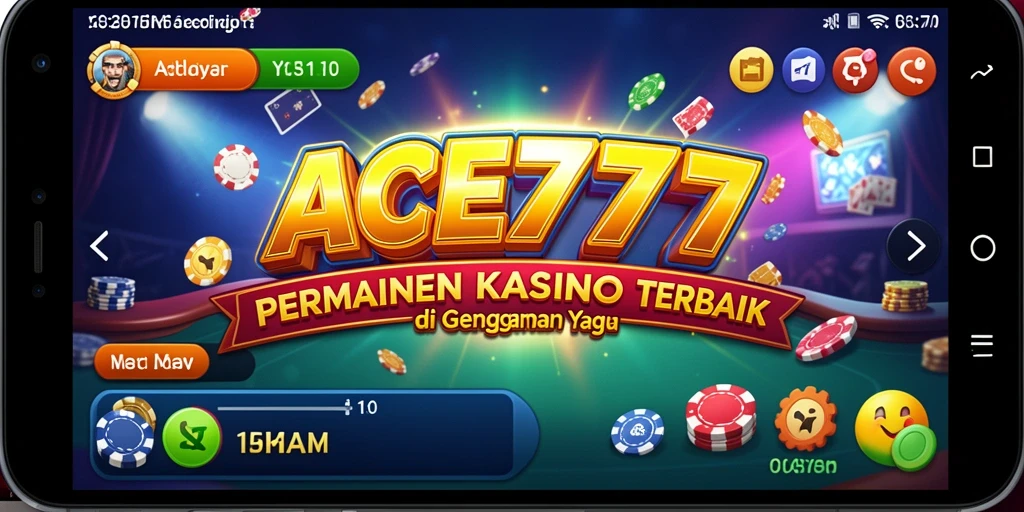 Screenshot ACE777 menampilkan gameplay kasino yang menarik dan interaktif.