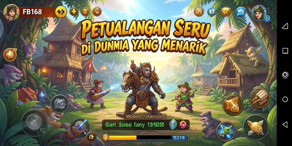 Gameplay FB168 menampilkan petualangan seru dan tantangan menarik.