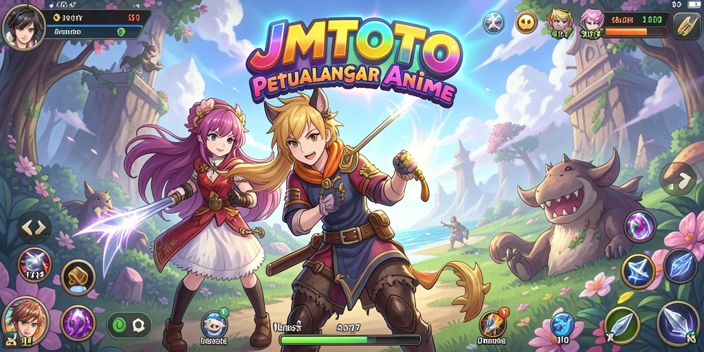 Tangkapan layar JMTOTO menunjukkan aksi karakter Anime yang menakjubkan.