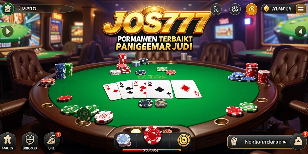Screenshot utama JOSS777 menampilkan pemain yang bersaing dalam game Poker.