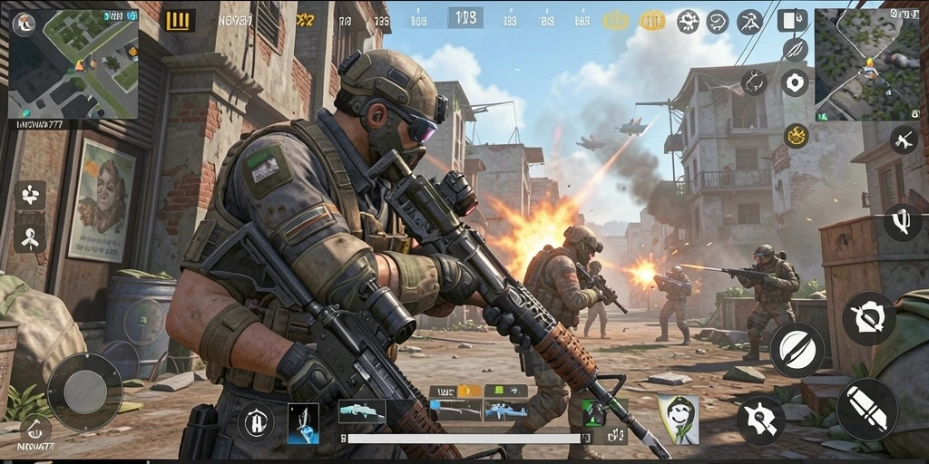 Gameplay LNOVA777 yang mendebarkan dengan senjata dan taktik FPS.