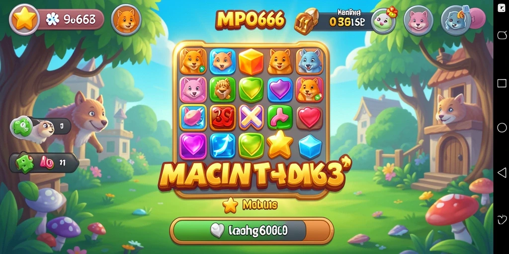 Tampilan gameplay MPO666 yang penuh warna dan menarik.