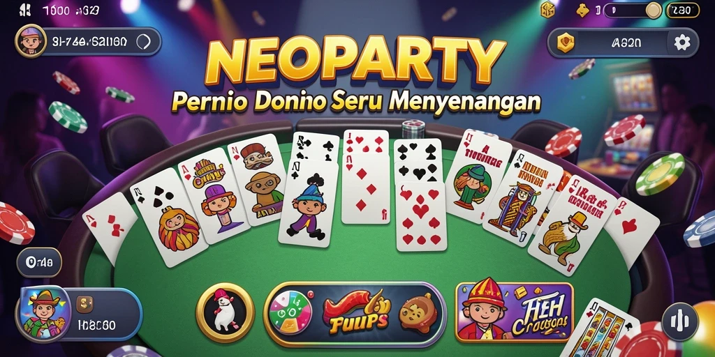 Tampilan gameplay NEOPARTY yang seru dan mengasyikkan.
