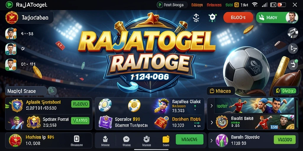 Tampilan menarik dari fitur taruhan olahraga RAJATOGEL.