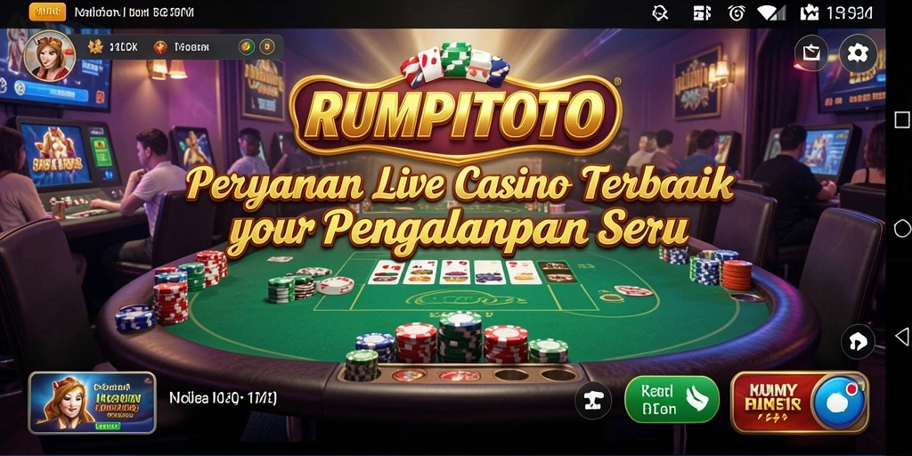 Tampilan antarmuka <strong>RUMPITOTO</strong> yang modern dalam permainan Live Casino.