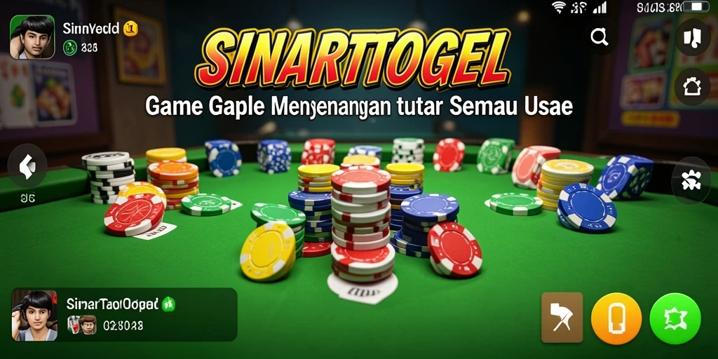 Tampilan permainan Gaple di SINARTOGEL yang seru dan interaktif.