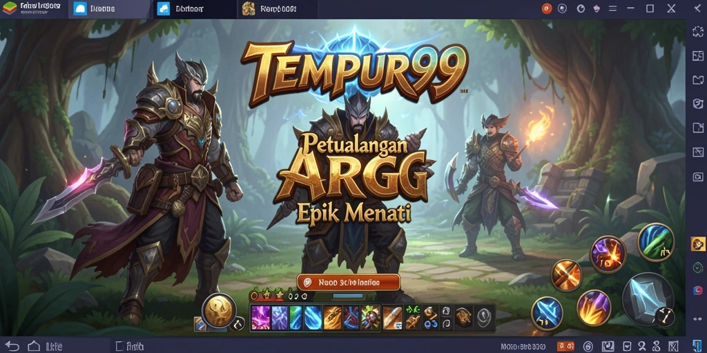 Tampilan gameplay seru di TEMPUR99 dengan aksi ARPG yang mendebarkan.